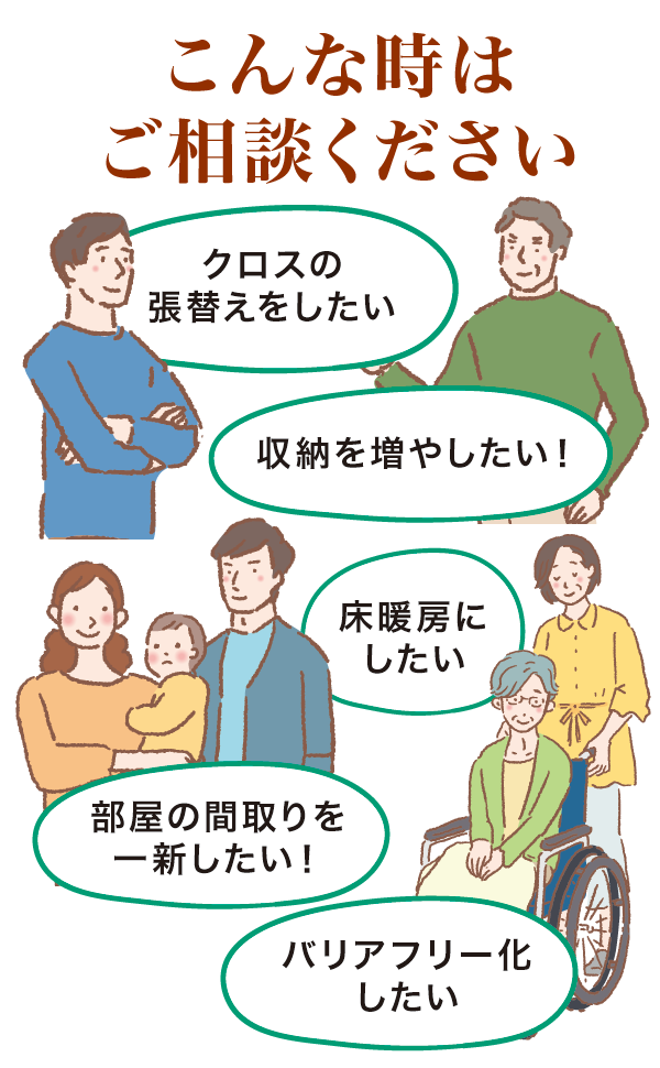 こんな時はご相談ください こんな時はご相談ください